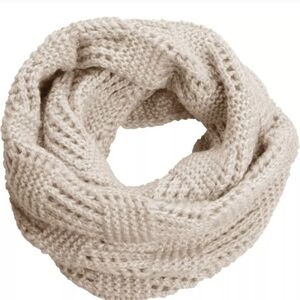 Cozy Cream Knit Infinity Scarf